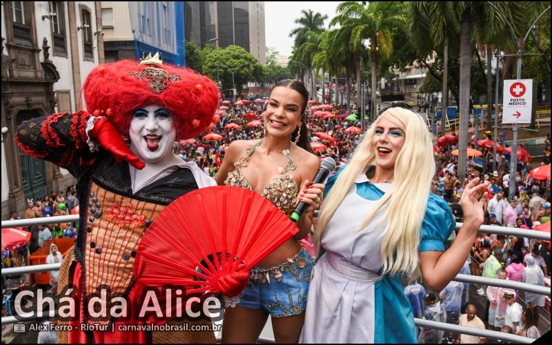 Fotos Bloco Chá da Alice no Carnaval de Rua 2026 do Rio de Janeiro - carnavalnobrasil.com.br