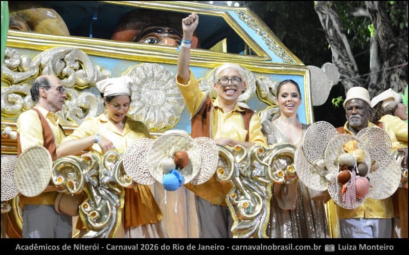 Desfile Acadêmicos de Niterói no Carnaval 2026 do Rio de Janeiro - carnavalnobrasil.com.br