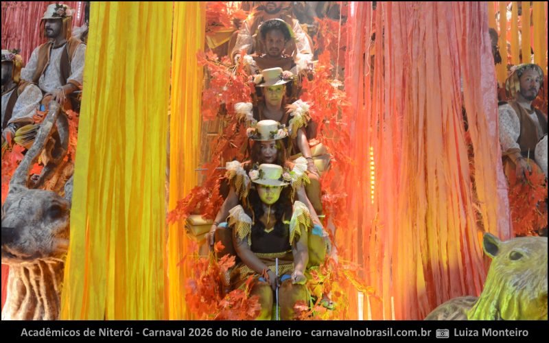 Desfile Acadêmicos de Niterói no Carnaval 2026 do Rio de Janeiro - carnavalnobrasil.com.br