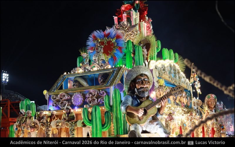 Desfile Acadêmicos de Niterói no Carnaval 2026 do Rio de Janeiro - carnavalnobrasil.com.br