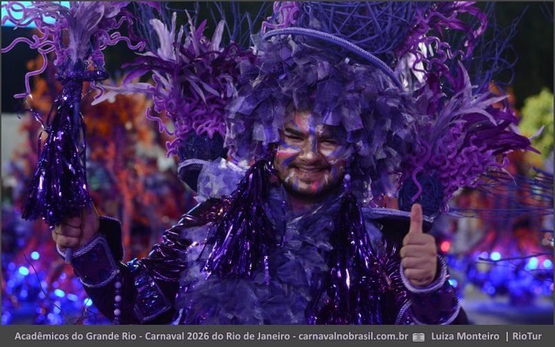Desfile Acadêmicos do Grande Rio no Carnaval 2026 do Rio de Janeiro - carnavalnobrasil.com.br