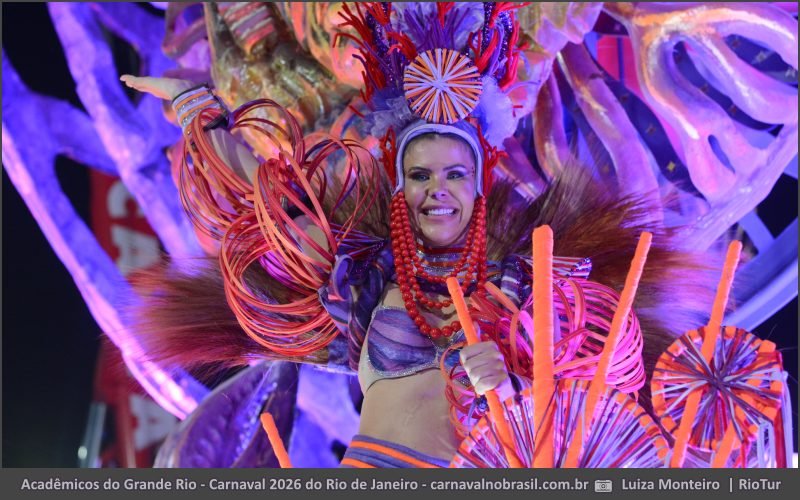 Desfile Acadêmicos do Grande Rio no Carnaval 2026 do Rio de Janeiro - carnavalnobrasil.com.br