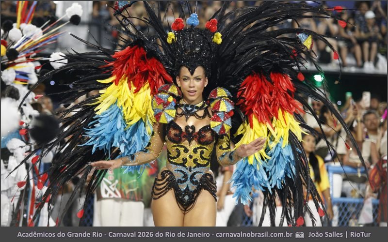 Desfile Acadêmicos do Grande Rio no Carnaval 2026 do Rio de Janeiro - carnavalnobrasil.com.br