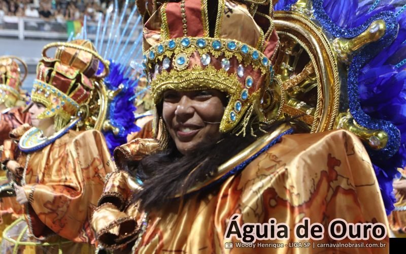 Foto desfile da Águia de Ouro no Carnaval 2026 de São Paulo - carnavalnobrasil.com.br