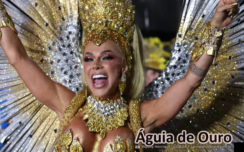 Foto desfile da Águia de Ouro no Carnaval 2026 de São Paulo - carnavalnobrasil.com.br