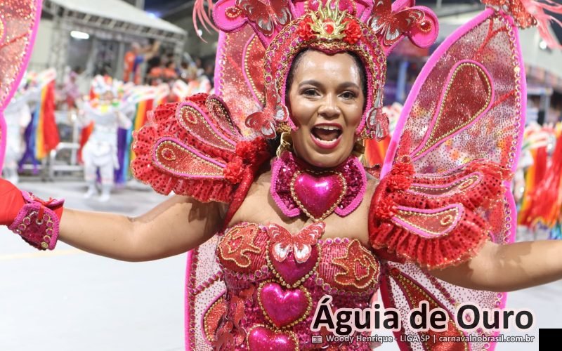 Foto desfile da Águia de Ouro no Carnaval 2026 de São Paulo - carnavalnobrasil.com.br