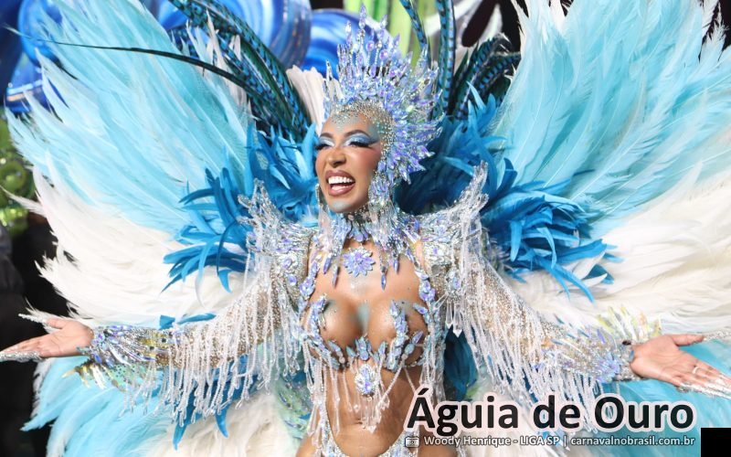 Foto desfile da Águia de Ouro no Carnaval 2026 de São Paulo - carnavalnobrasil.com.br