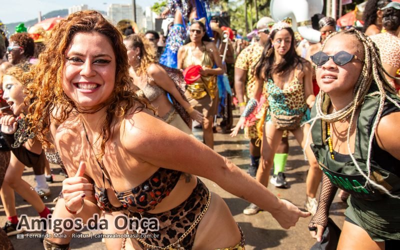 Foto bloco Amigos da Onça no Carnaval de Rua 2026 do Rio de Janeiro - carnavalnobrasil.com.br