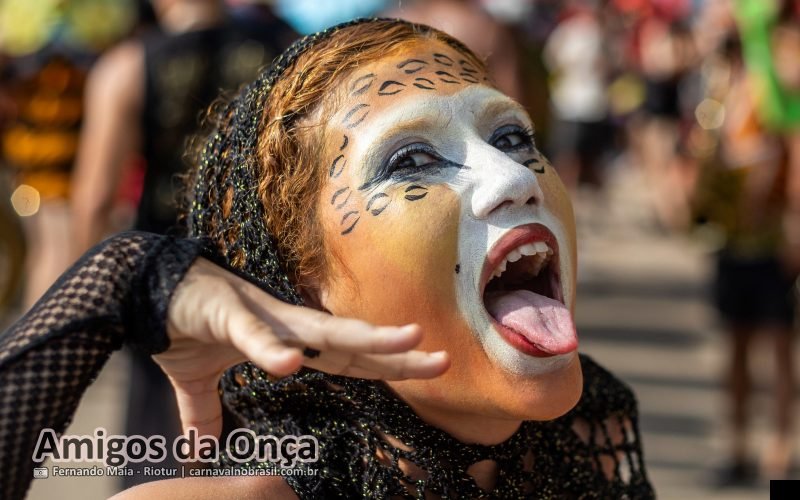 Foto bloco Amigos da Onça no Carnaval de Rua 2026 do Rio de Janeiro - carnavalnobrasil.com.br