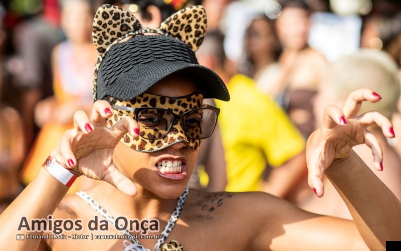 Foto bloco Amigos da Onça no Carnaval de Rua 2026 do Rio de Janeiro - carnavalnobrasil.com.br