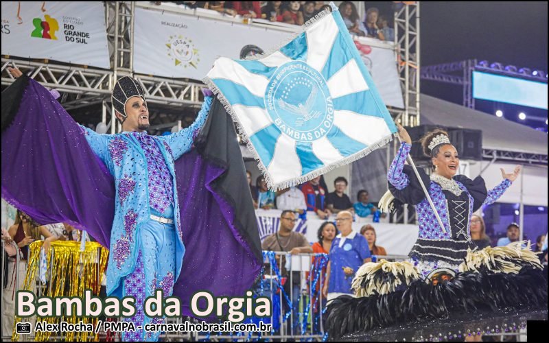Carnaval 2026 de Porto Alegre : desfile Bambas da Orgia - carnavalnobrasil.com.br