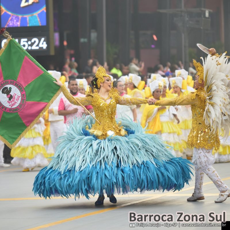 Desfile da Barroca Zona Sul no Carnaval 2026 de São Paulo - canavalnobrasil.com.br