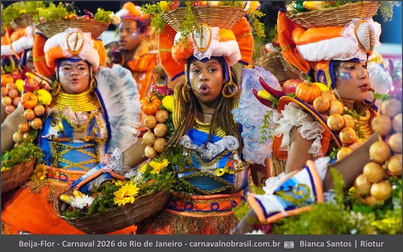 Desfile Beija-Flor de Nilópolis no Carnaval 2026 do Rio de Janeiro - carnavalnobrasil.com.br