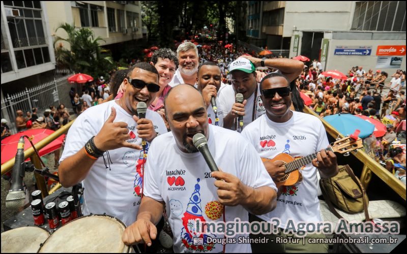 Foto desfile do Bloco Imaginou? Agora Amassa no Carnaval de Rua 2026 do Rio de Janeiro - carnavalnobrasil.com.br