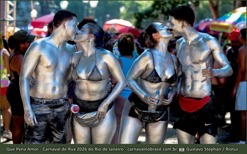 Foto bloco Que Pena Amor no Carnaval de Rua 2026 do Rio de Janeiro - carnavalnobrasil.com.br