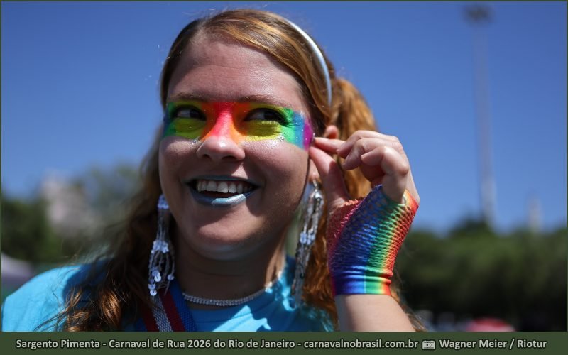 Fotos bloco Sargento Pimenta no Carnaval de Rua 2026 do Rio de Janeiro