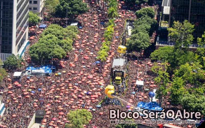 Foto bloco SeráQAbre?, com Ivete Sangalo, no Carnaval de Rua 2026 do Rio de Janeiro - carnavalnobrasil.com.br