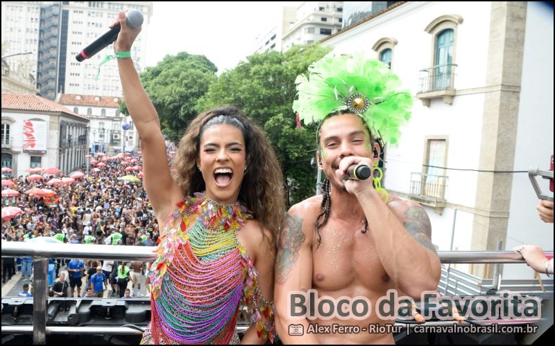 Desfile do Bloco da Favorita no Carnaval de Rua 2026 do Rio de Janeiro - carnavalnobrasil.com.br