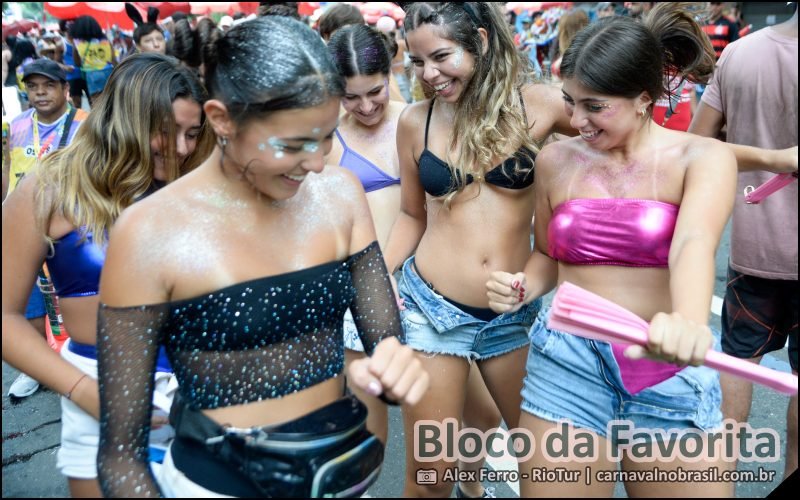 Desfile do Bloco da Favorita no Carnaval de Rua 2026 do Rio de Janeiro - carnavalnobrasil.com.br