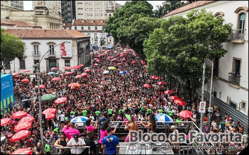 Desfile do Bloco da Favorita no Carnaval de Rua 2026 do Rio de Janeiro - carnavalnobrasil.com.br