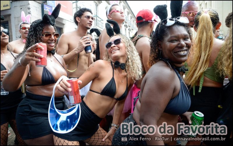 Desfile do Bloco da Favorita no Carnaval de Rua 2026 do Rio de Janeiro - carnavalnobrasil.com.br