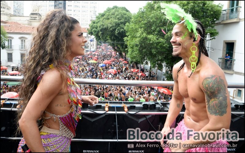 Desfile do Bloco da Favorita no Carnaval de Rua 2026 do Rio de Janeiro - carnavalnobrasil.com.br