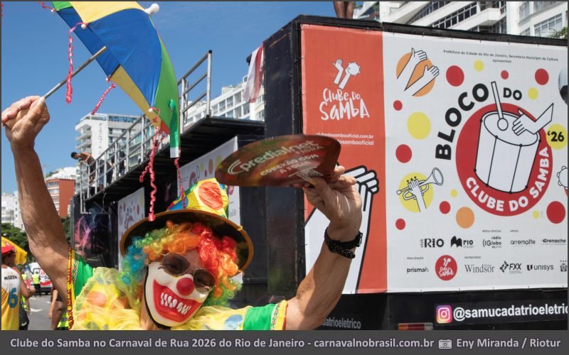 Clube do Samba - Carnaval de Rua 2026 do Rio de Janeiro - carnavalnobrasil.com.br