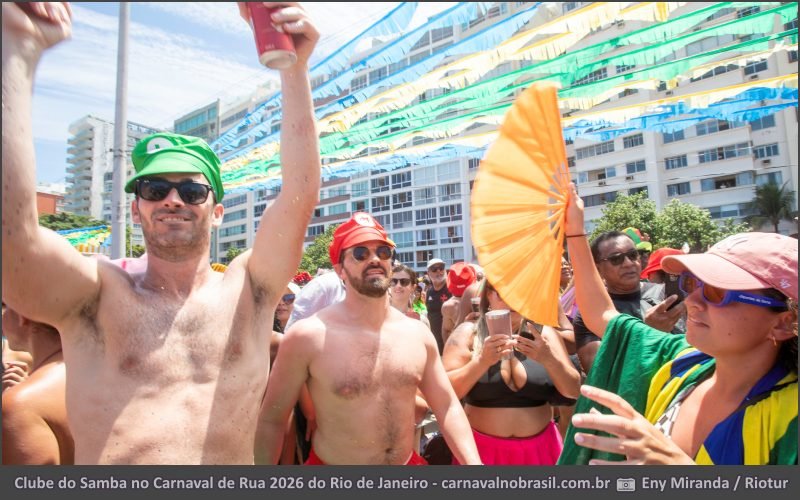 Clube do Samba - Carnaval de Rua 2026 do Rio de Janeiro - carnavalnobrasil.com.br