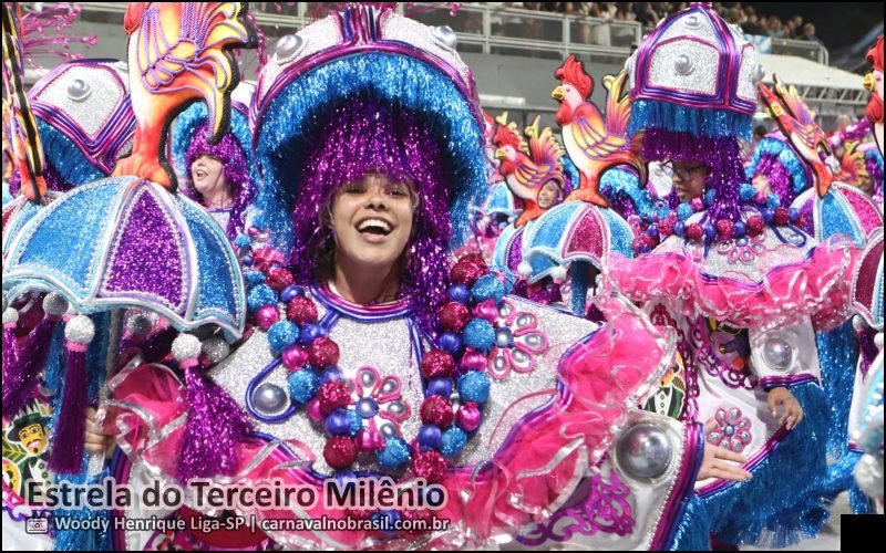 Desfile Estrela do Terceiro Milênio no Carnaval 2026 de São Paulo - carnavalnobrasil.com.br