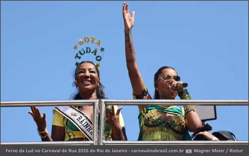 Fervo da Lud no Carnaval de Rua 2026 do Rio de Janeiro - carnavalnobrasil.com.br