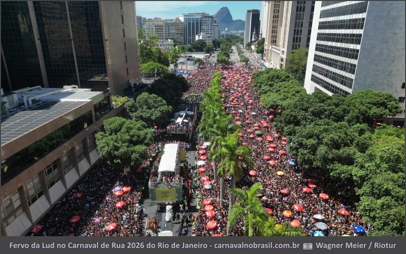 Fervo da Lud no Carnaval de Rua 2026 do Rio de Janeiro - carnavalnobrasil.com.br