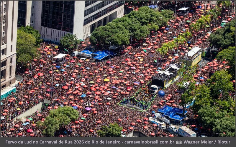 Fervo da Lud no Carnaval de Rua 2026 do Rio de Janeiro - carnavalnobrasil.com.br