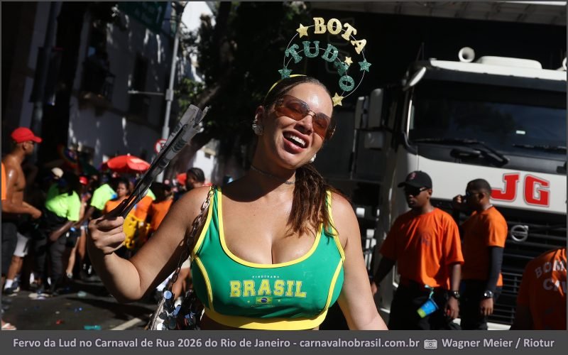Fervo da Lud no Carnaval de Rua 2026 do Rio de Janeiro - carnavalnobrasil.com.br