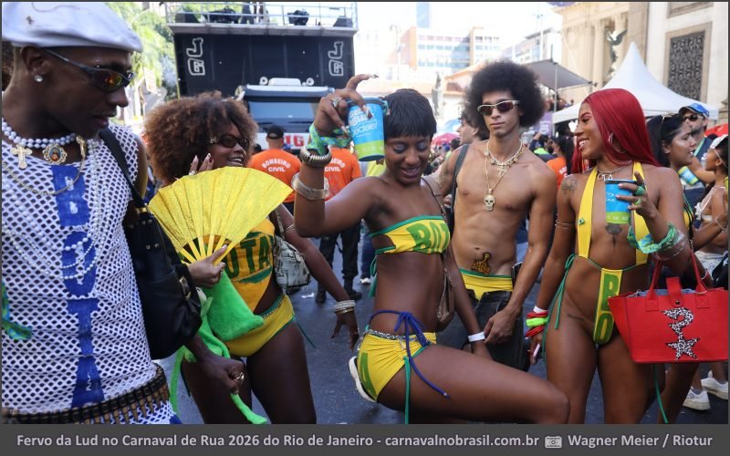 Fervo da Lud no Carnaval de Rua 2026 do Rio de Janeiro - carnavalnobrasil.com.br