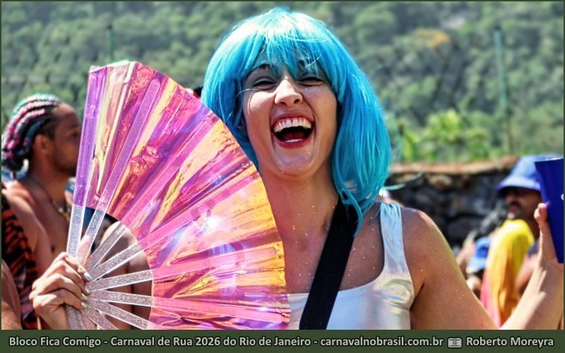 Foto bloco Fica Comigo no Carnaval de Rua 2026 no Rio de Janeiro - carnavalnobrasil.com.br