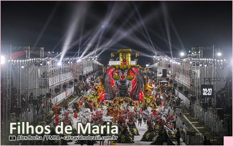 Carnaval 2026 de Porto Alegre : desfile Filhos de Maria - carnavalnobrasil.com.br