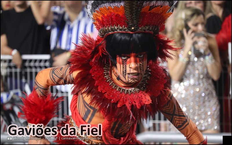 Desfile Gaviões da Fiel no Carnaval 2026 de São Paulo - carnavalnobrasil.com.br