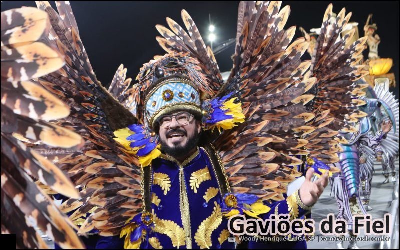 Desfile Gaviões da Fiel no Carnaval 2026 de São Paulo - carnavalnobrasil.com.br