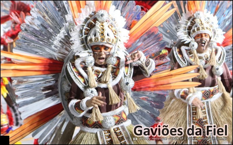 Desfile Gaviões da Fiel no Carnaval 2026 de São Paulo - carnavalnobrasil.com.br
