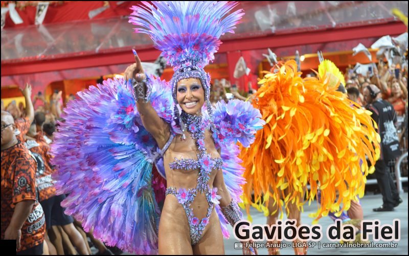 Desfile Gaviões da Fiel no Carnaval 2026 de São Paulo - carnavalnobrasil.com.br