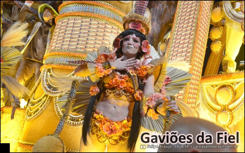 Desfile Gaviões da Fiel no Carnaval 2026 de São Paulo - carnavalnobrasil.com.br