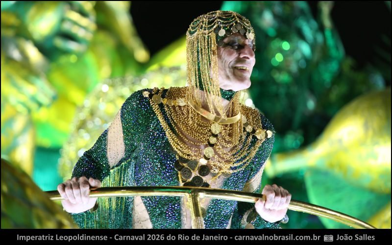 Ney MatoGrosso no desfile Imperatriz Leopoldinense no Carnaval 2026 do Rio de Janeiro