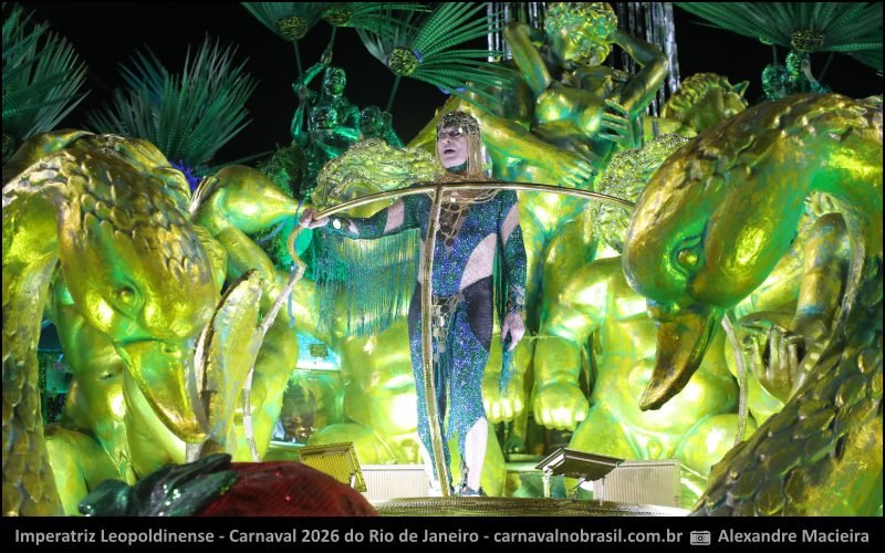 Ney MatoGrosso no desfile Imperatriz Leopoldinense no Carnaval 2026 do Rio de Janeiro