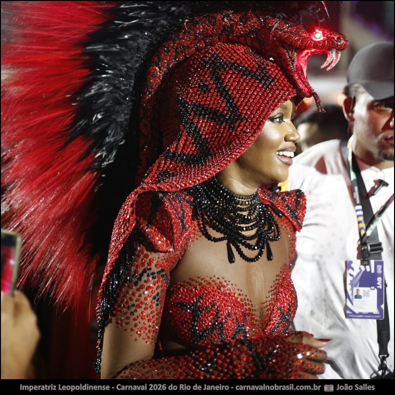 Iza no desfile da Imperatriz Leopoldinense no Carnaval 2026 do Rio de Janeiro