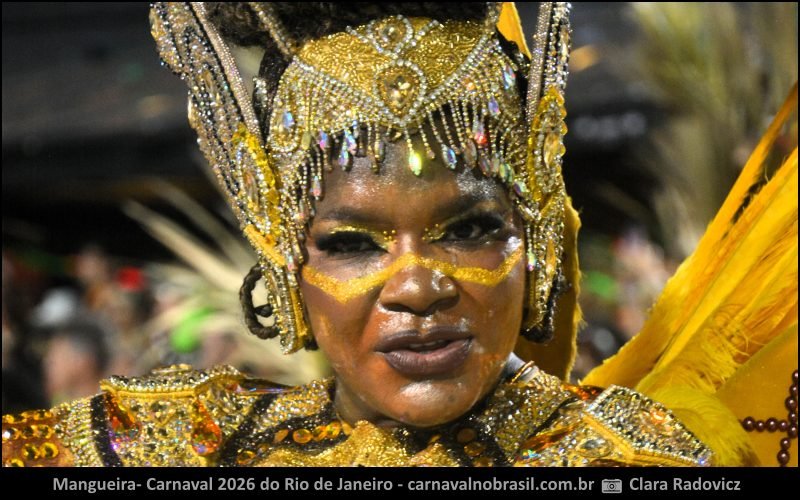 Desfile Mangueira no Carnaval 2026 do Rio de Janeiro - carnavalnobrasil.com.br