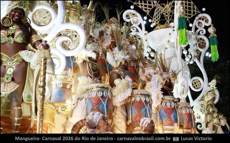 Desfile Mangueira no Carnaval 2026 do Rio de Janeiro - carnavalnobrasil.com.br