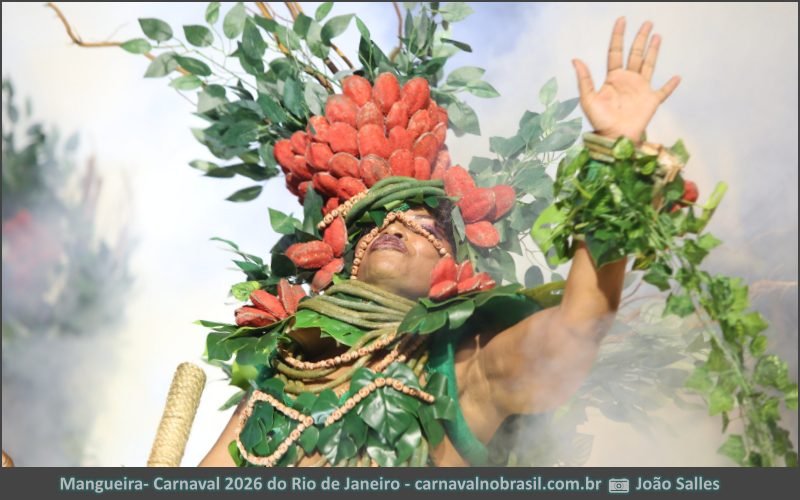 Desfile Mangueira no Carnaval 2026 do Rio de Janeiro - carnavalnobrasil.com.br