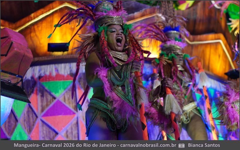 Desfile Mangueira no Carnaval 2026 do Rio de Janeiro - carnavalnobrasil.com.br
