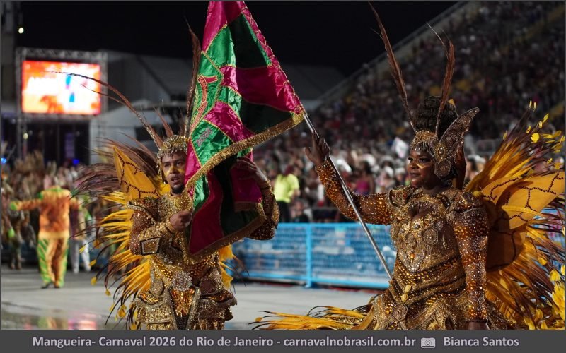 Desfile Mangueira no Carnaval 2026 do Rio de Janeiro - carnavalnobrasil.com.br