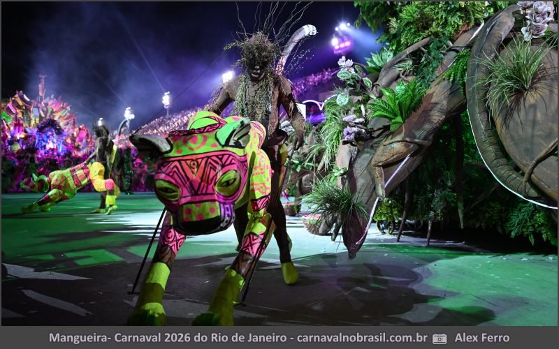 Desfile Mangueira no Carnaval 2026 do Rio de Janeiro - carnavalnobrasil.com.br